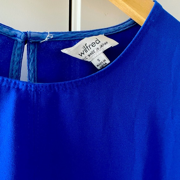 Cobalt Shift Dress with Pockets - Picture 3 of 3